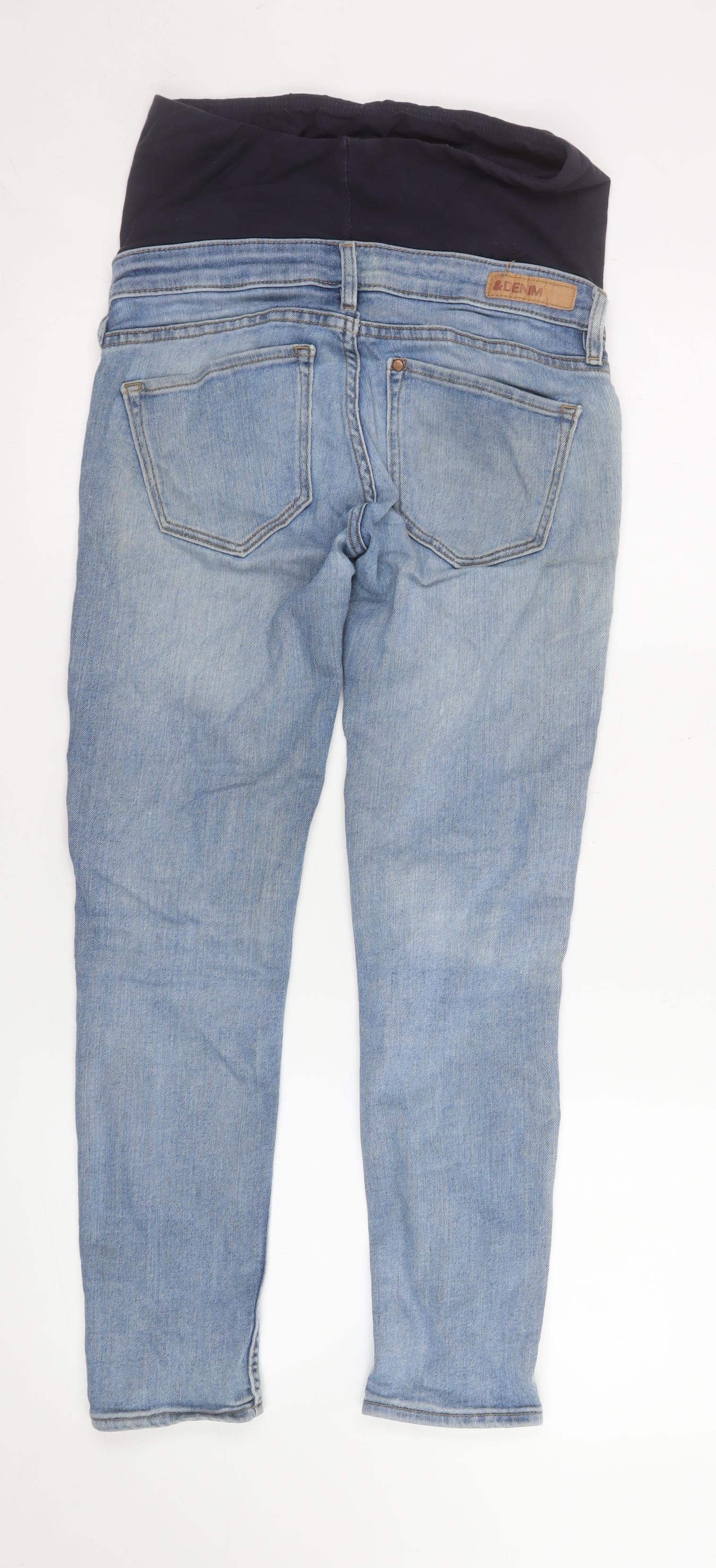 H&M Women’s Blue Maternity Skinny Ankle Jeans Size 8 - Image 3