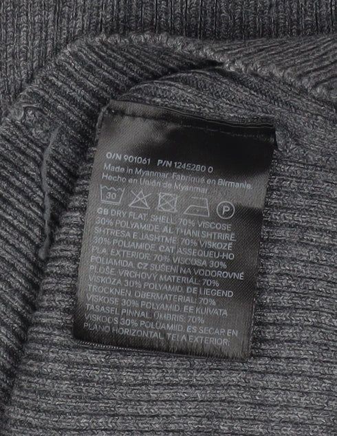 H&M Women’s Grey Long Sleeve Bodycon Knit Dress Size S - Image 5