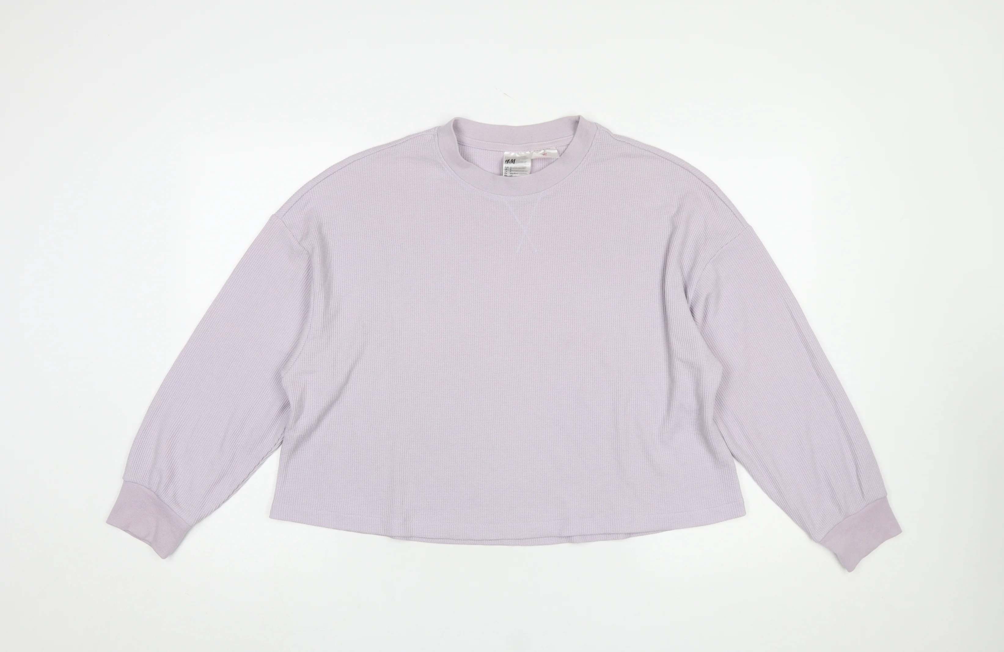 H&M Women’s Lilac Crew Neck Long Sleeve Pullover Sweatshirt Size S