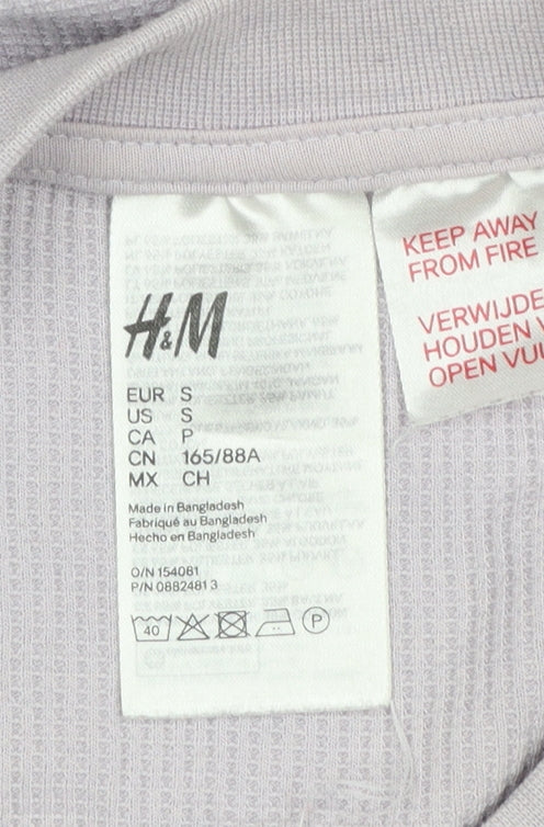 H&M Women’s Lilac Crew Neck Long Sleeve Pullover Sweatshirt Size S - Image 4