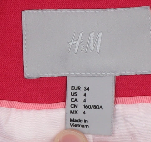 H&M Women’s Pink Blazer Jacket Size 8 Slim Fit Lightweight - Image 4