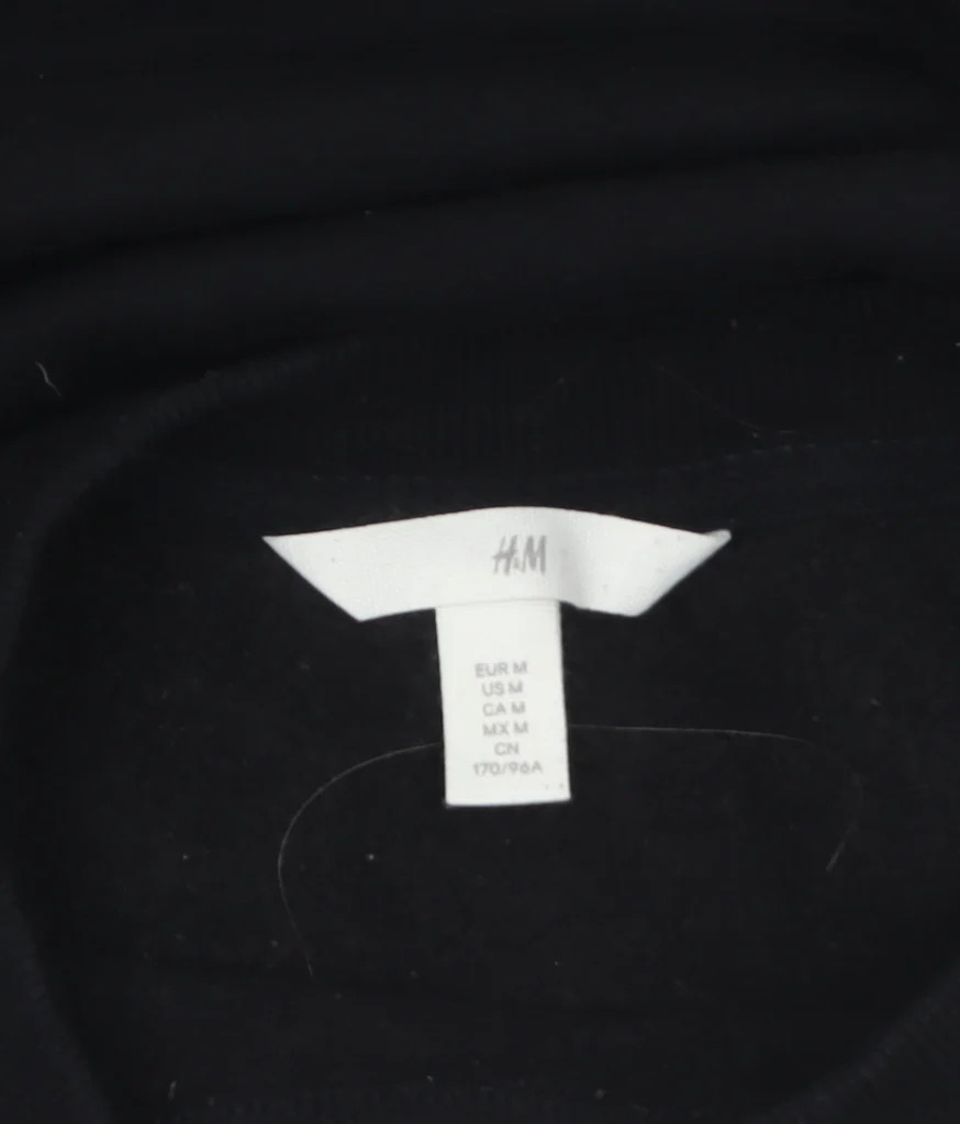 H&M Women's Black SIMPLICITÉ Crew Neck Pullover Sweatshirt Size 12 - Image 5
