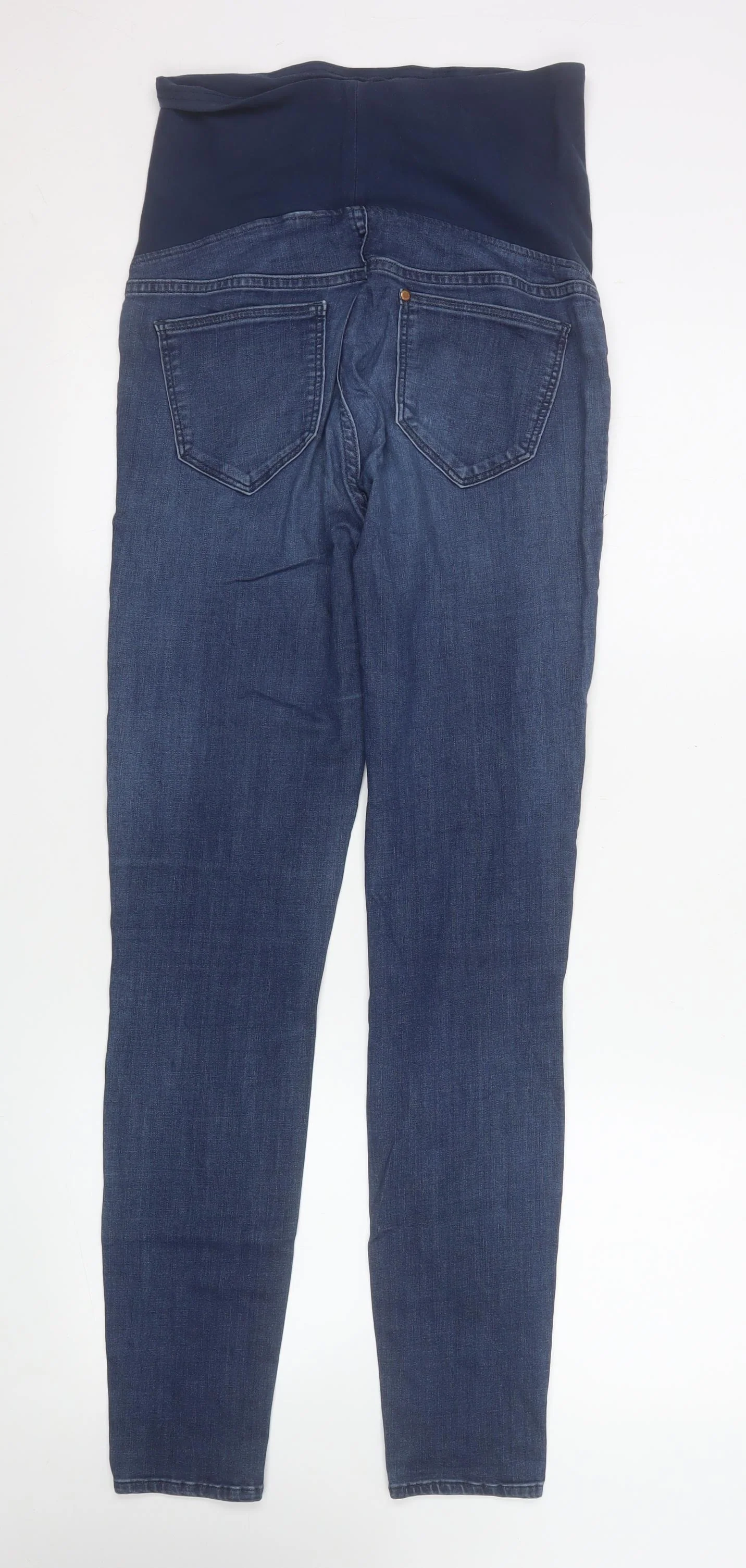H&M Women's Blue Maternity Super Skinny Jeans UK 8 High Rise - Image 3