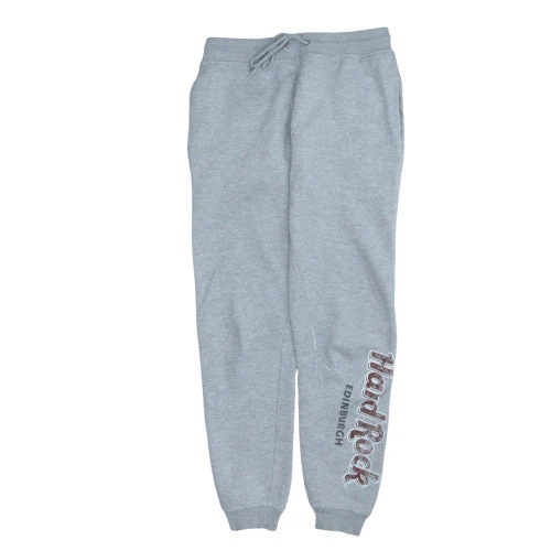 Hard Rock Cafe Grey Women's Jogger Sweatpants Size M Comfortable Fleece