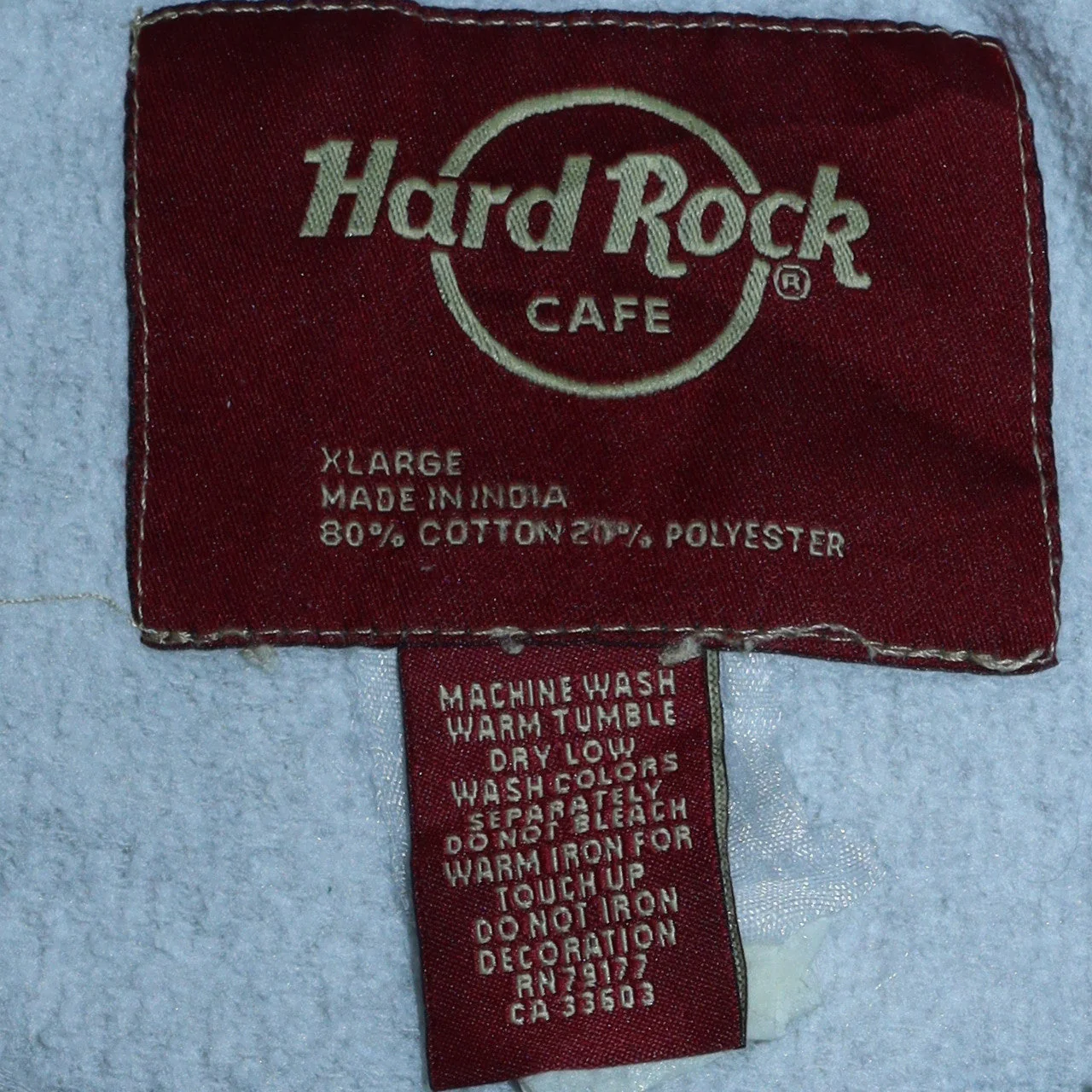 Hard Rock Cafe Lisbon Grey Pullover Hoodie Women's XL Cotton Blend - Image 5