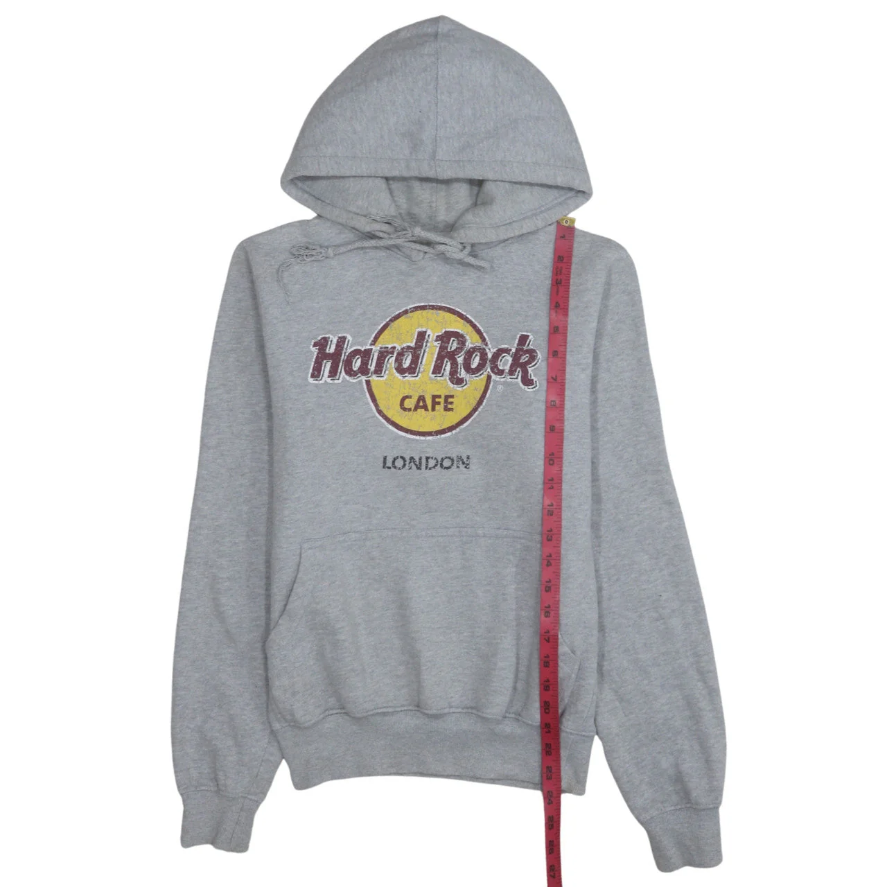 Hard Rock Cafe London Grey Pullover Hoodie Men’s Small Fleece - Image 3