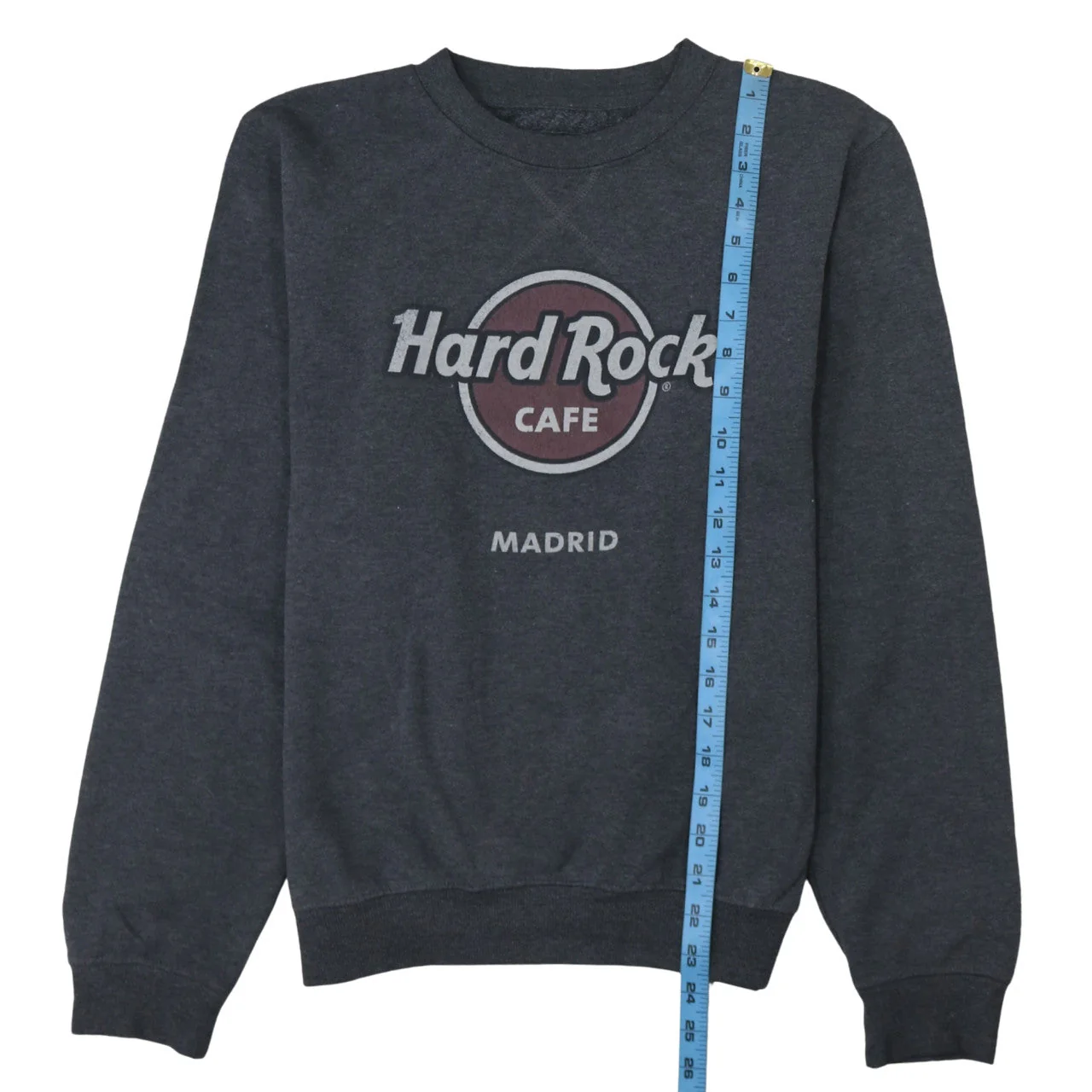 Hard Rock Cafe Madrid Women's Black Pullover Sweatshirt Medium - Image 3