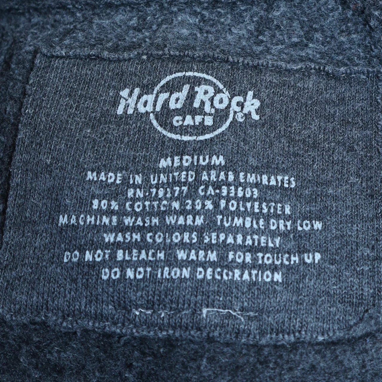 Hard Rock Cafe Madrid Women's Black Pullover Sweatshirt Medium - Image 5