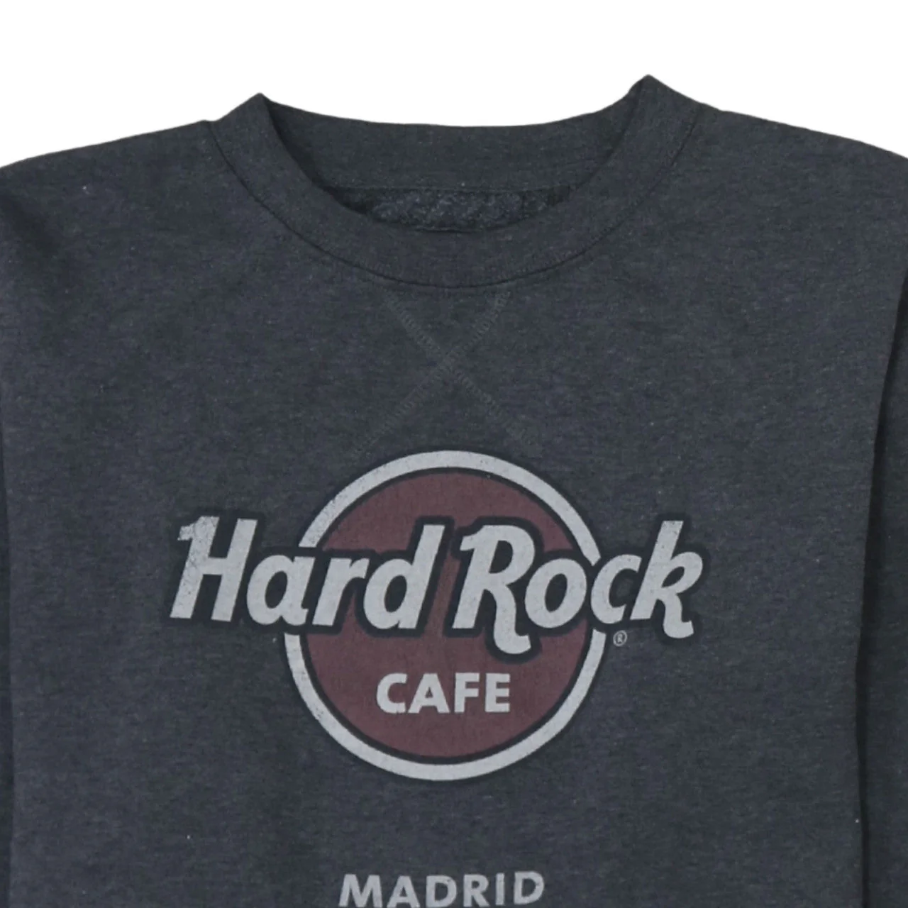 Hard Rock Cafe Madrid Women's Black Pullover Sweatshirt Medium - Image 6