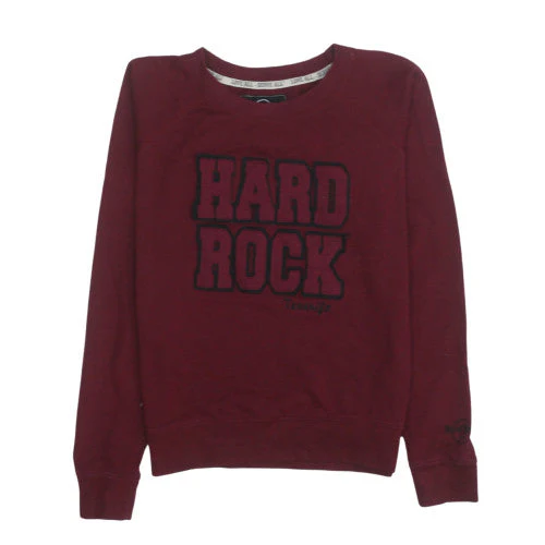 Hard Rock Cafe Men’s Red Crew Neck Pullover Sweatshirt Size L