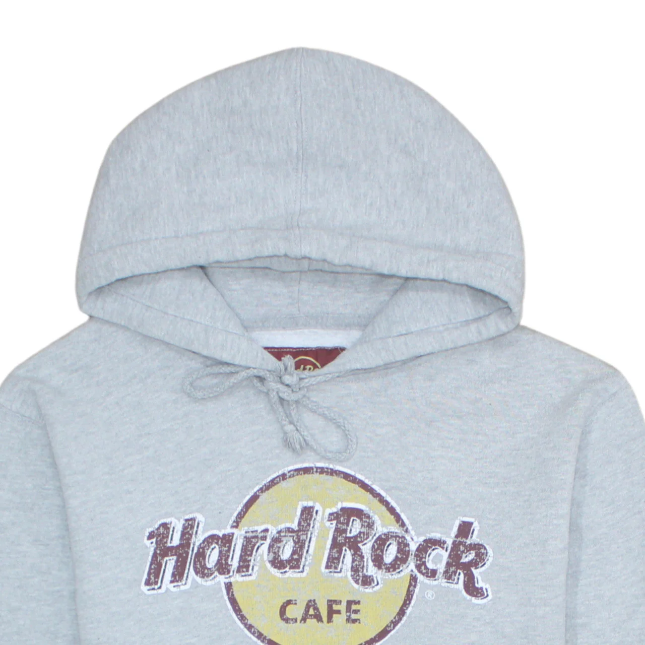 Hard Rock Cafe Men's Grey Pullover Hoodie Medium Music Logo Sweatshirt - Image 6