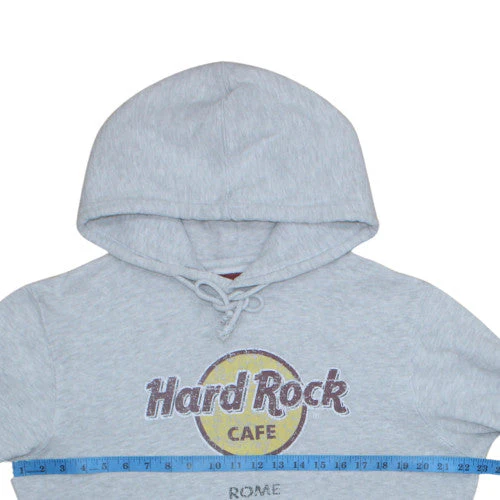 Hard Rock Cafe Rome Grey Men's Medium Pullover Hoodie Sweatshirt - Image 3