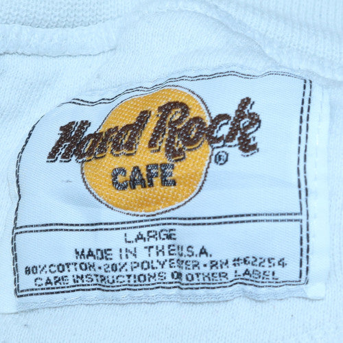Hard Rock Cafe San Francisco Men's White Large Crew Neck Sweatshirt - Image 6