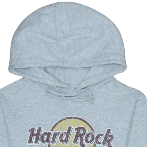 Hard Rock Cafe Women’s Grey Pullover Hoodie Small Cotton Blend Cozumel - Image 7
