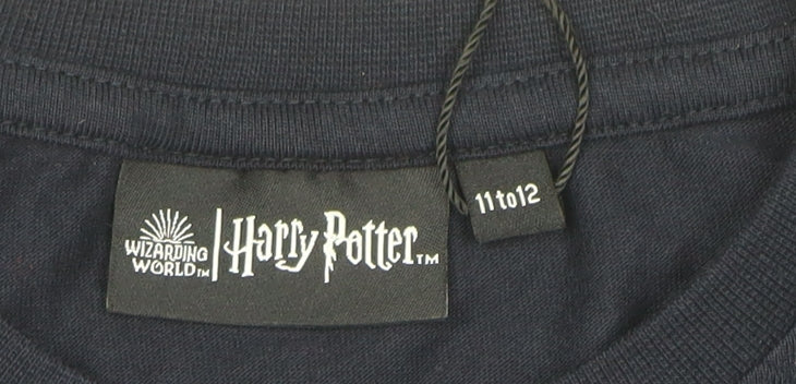 Harry Potter Boys Navy Long Sleeve Hogwarts T-Shirt 11-12 Years Cotton - Image 4