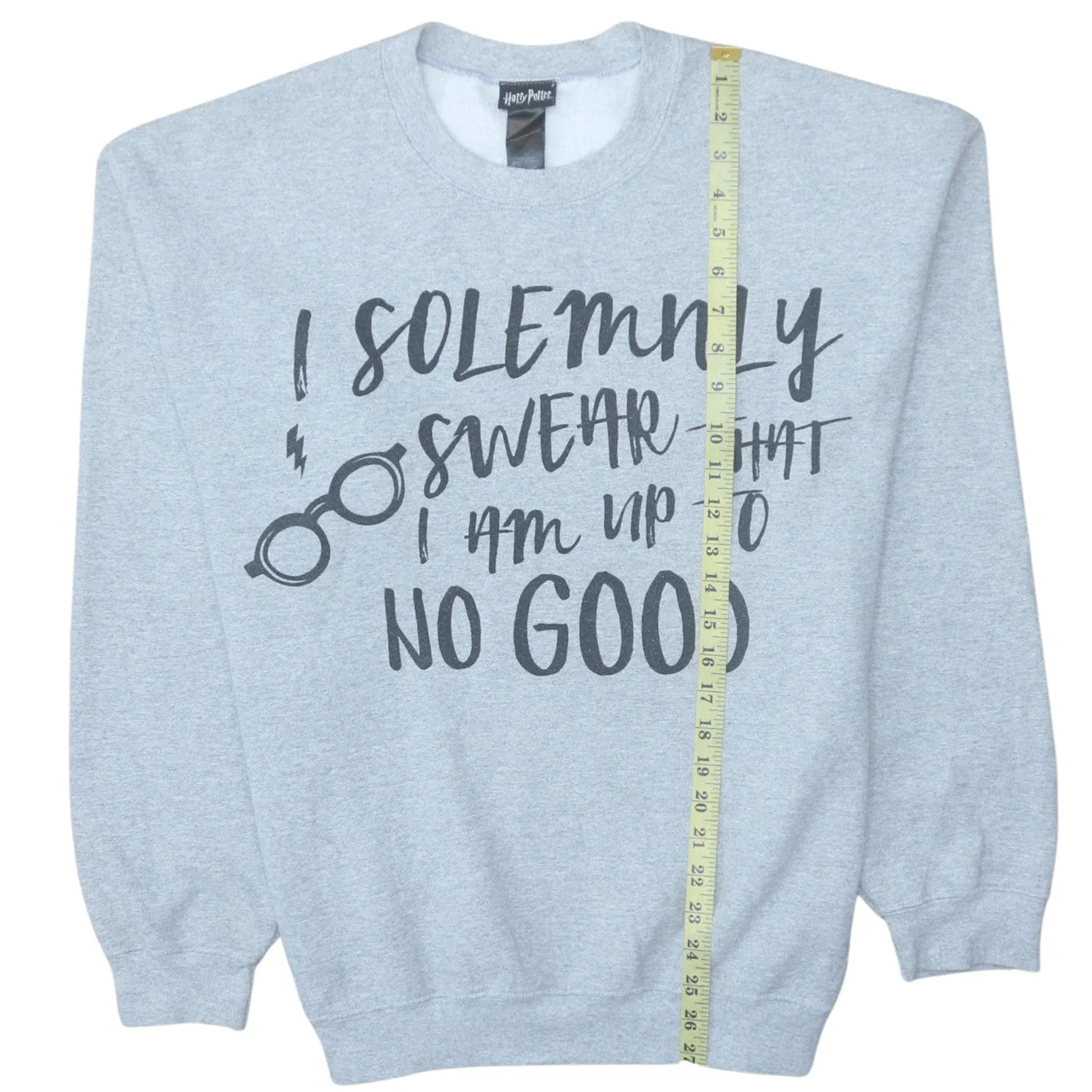 Harry Potter Women Grey Crew Neck Pullover Sweatshirt Size M - Image 3