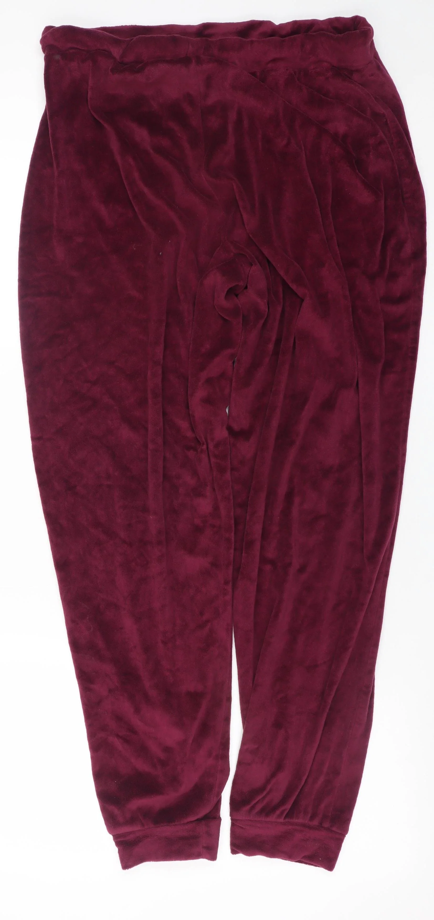Harry Potter Women's Red Velour Pyjama Pants L 14-16 Drawstring - Image 3
