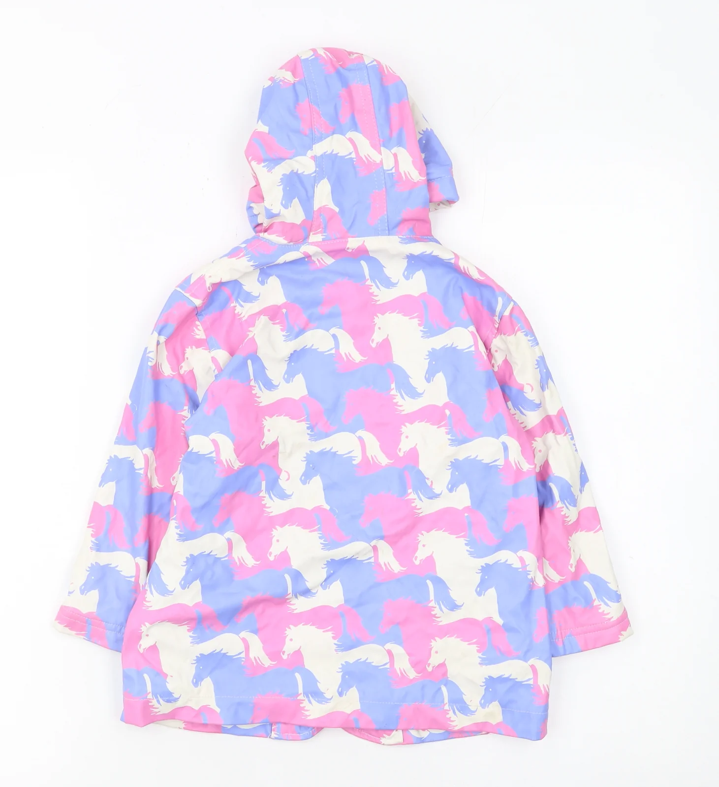 Hatley Girls Multicoloured Unicorn Hooded Rain Coat 3 Years Waterproof Lined - Image 3