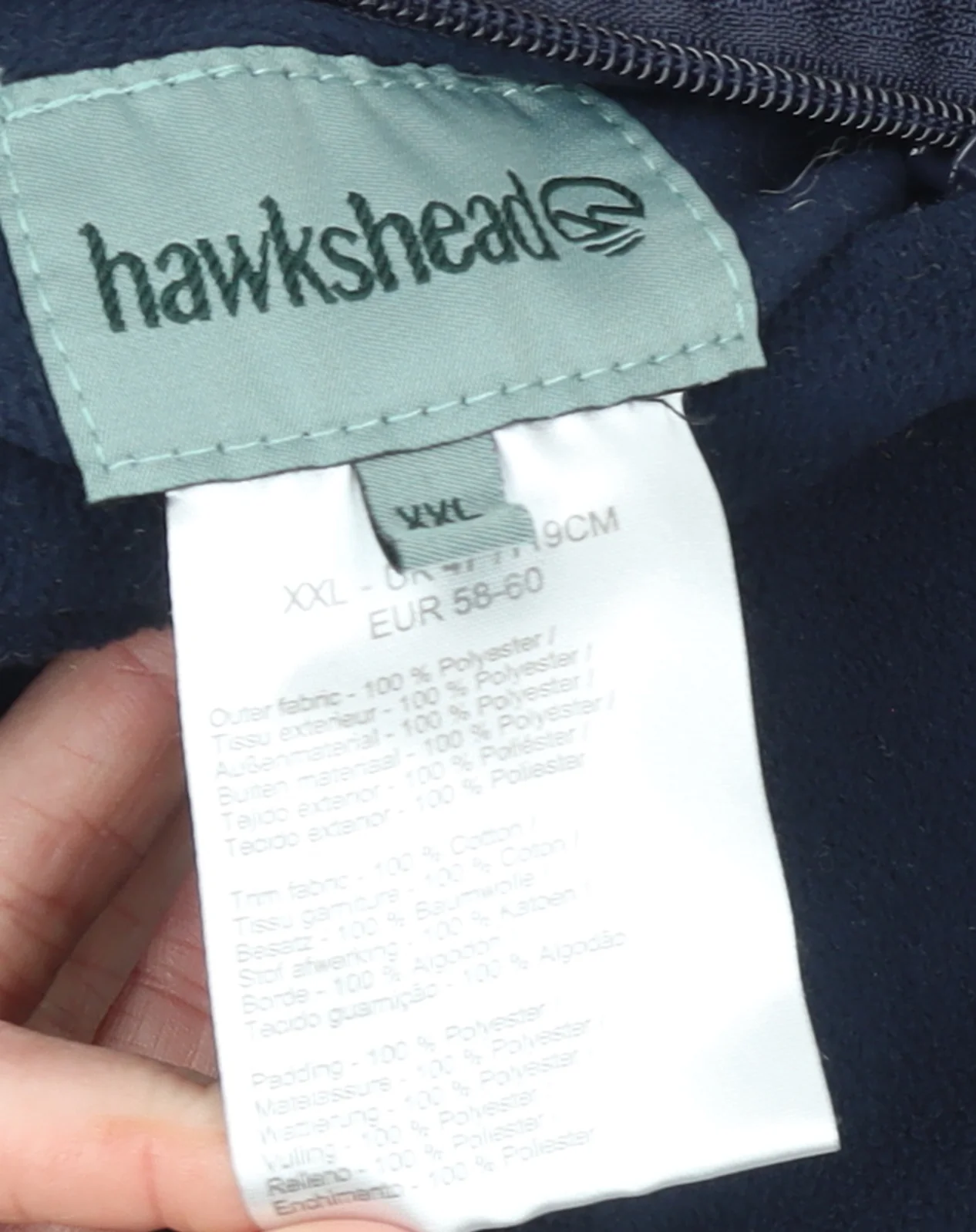 Hawkshead Men's Blue Quilted Padded Waistcoat 2XL Regular Fit - Image 4