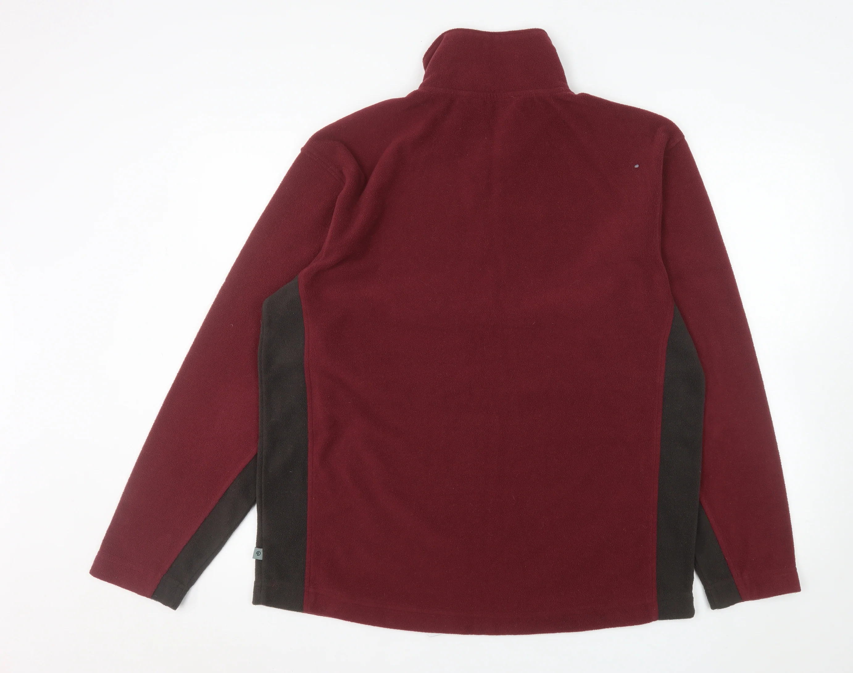 Hawkshead Men's Red Fleece 1/4 Zip Pullover Sweatshirt Size L - Image 3