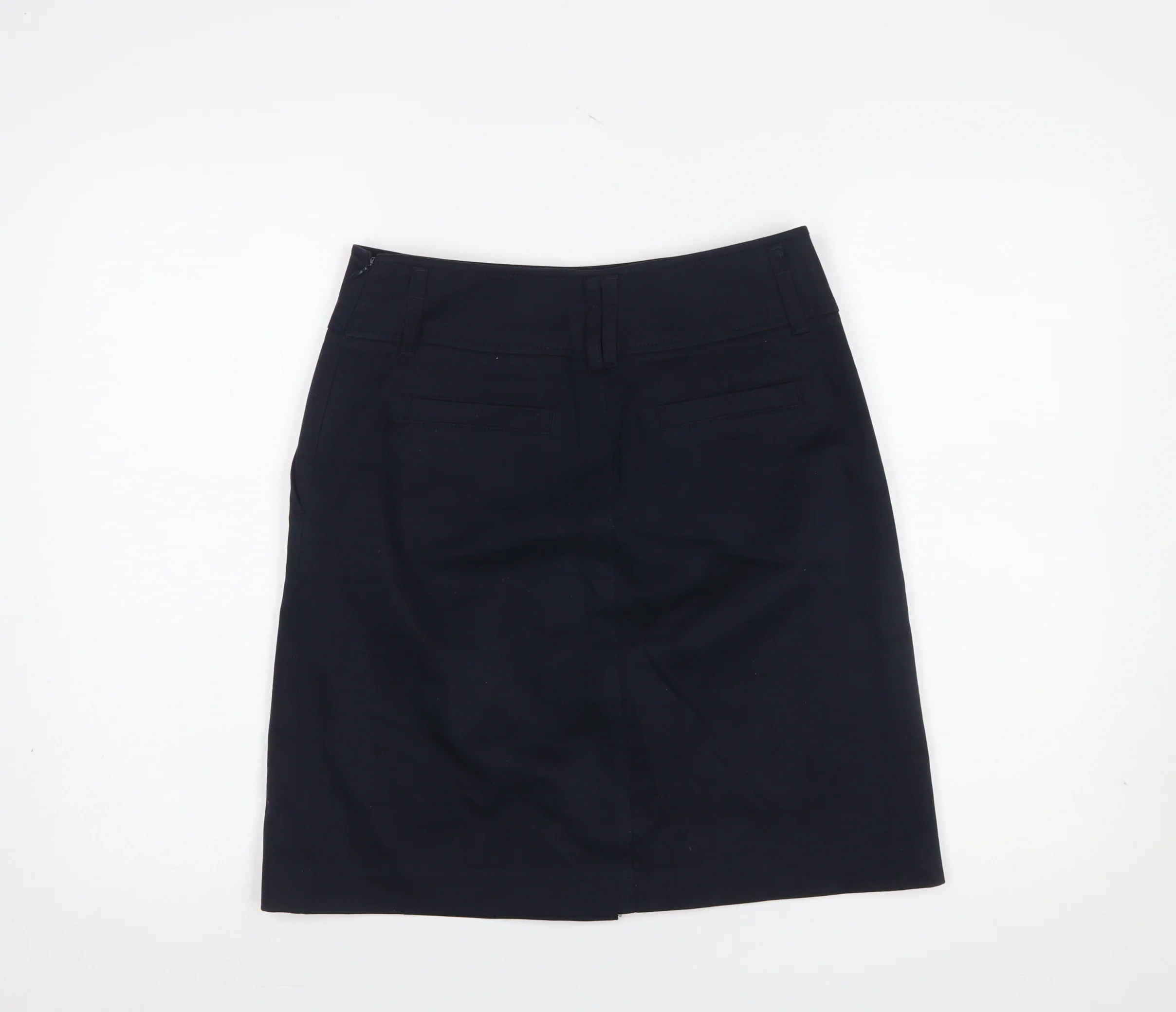 Hazzy's Women's Navy Blue Knee Length Pencil Skirt Size 10 - Image 3