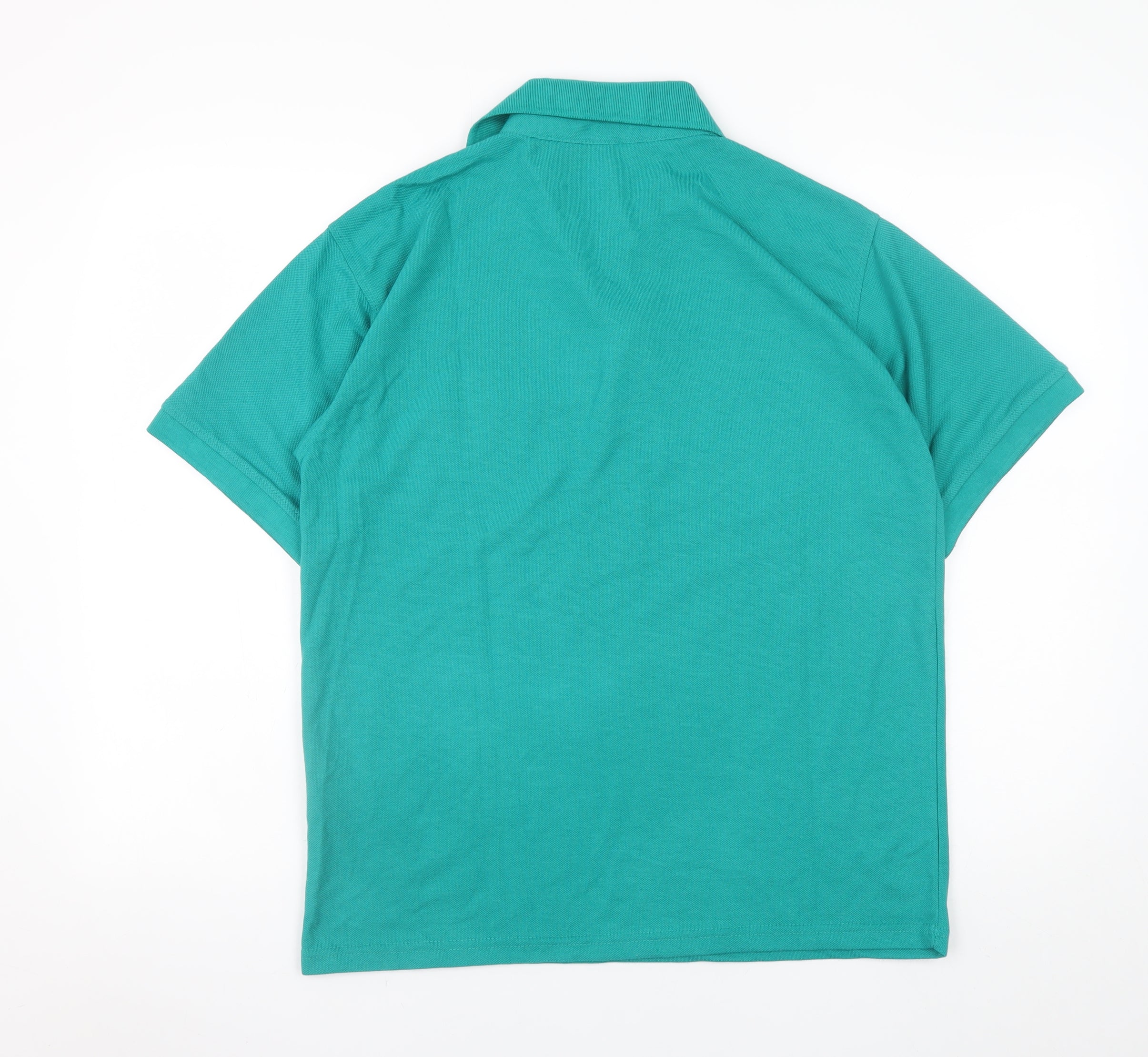 Henbury Men’s Green Polo Shirt M Regular Fit Lightweight Workwear - Image 3