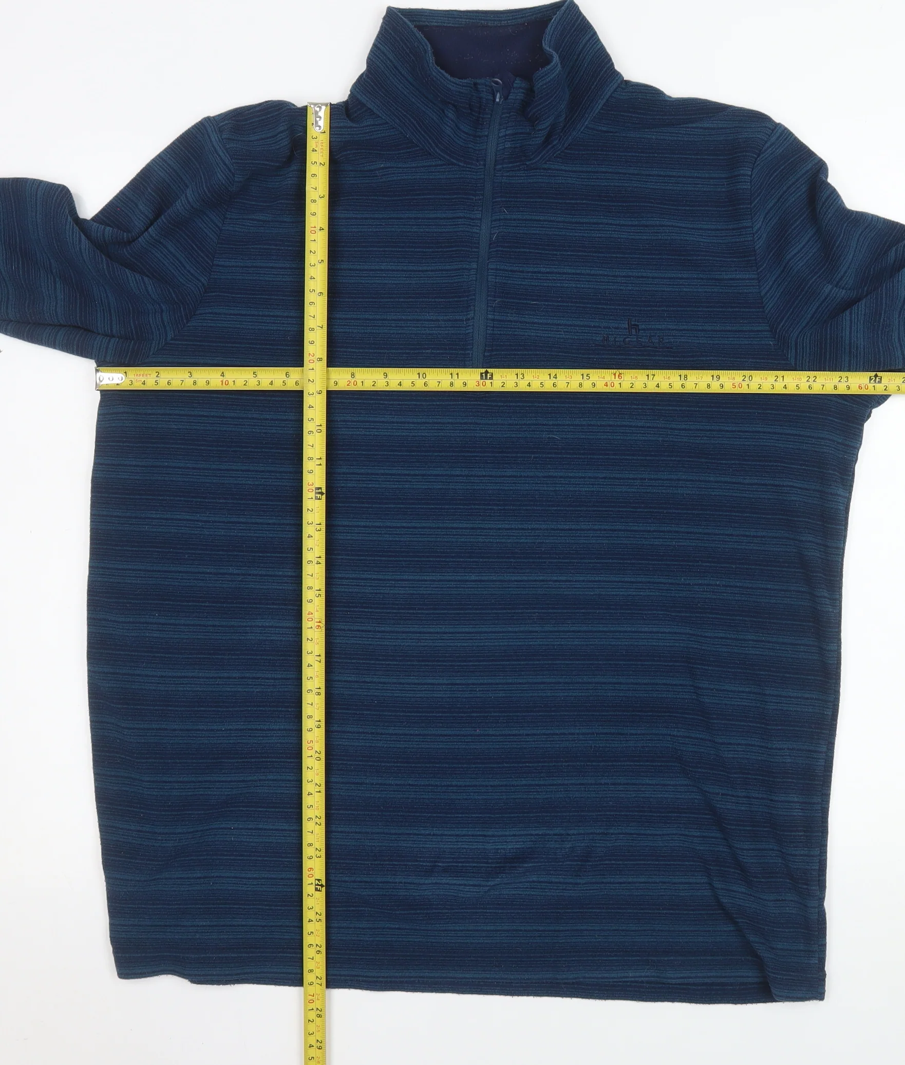 Hi Gear Men's Blue XL 1/4 Zip Fleece Sweatshirt Outdoor Pullover - Image 2