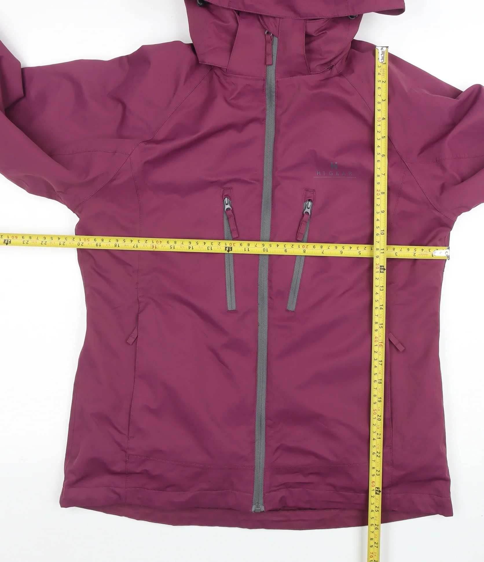 Hi Gear Women's Purple Waterproof Hooded Jacket Size 14 - Image 2