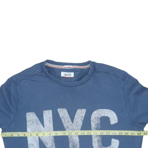 Hilfiger Denim Men's Blue NYC Pullover Sweatshirt M - Image 2