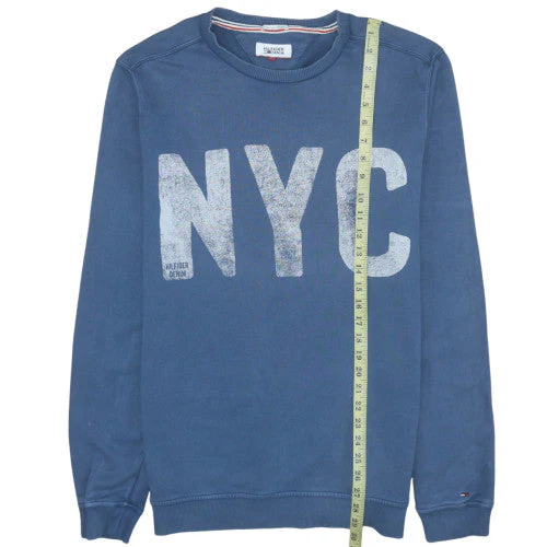 Hilfiger Denim Men's Blue NYC Pullover Sweatshirt M - Image 3
