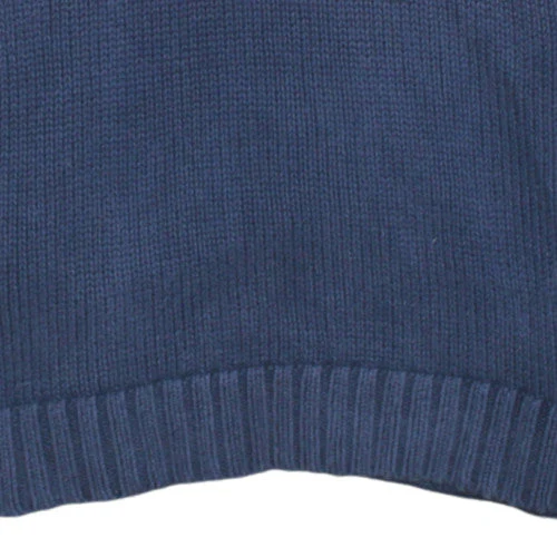 Hilfiger Denim Men's Blue Shawl Collar Knit Jumper Size L - Image 7
