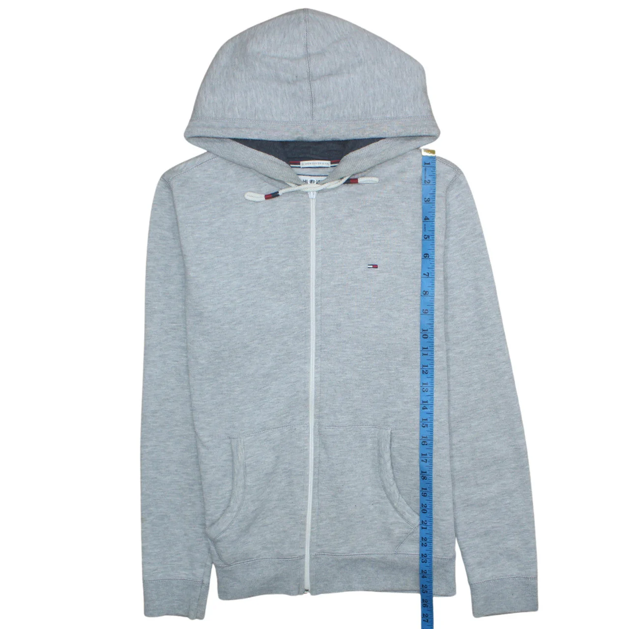 Hilfiger Denim Men's Grey Full Zip Hoodie Size M Regular Fit - Image 2