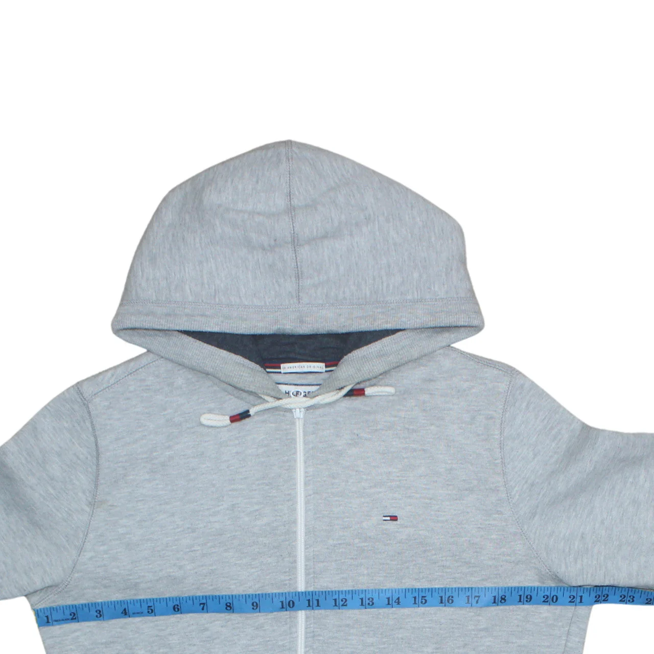 Hilfiger Denim Men's Grey Full Zip Hoodie Size M Regular Fit - Image 3