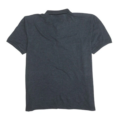 Hilfiger Denim Men's Grey Polo Shirt XL Cotton Short Sleeve Classic Fit - Image 4