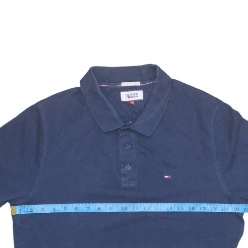 Hilfiger Denim Men's Navy Blue XXL Cotton Polo Shirt - Image 3
