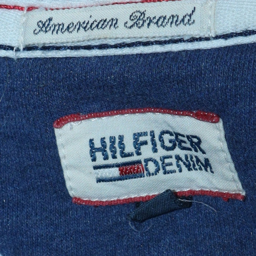 Hilfiger Denim Women's Blue Full Zip Hoodie with American Heart Print Size M - Image 5