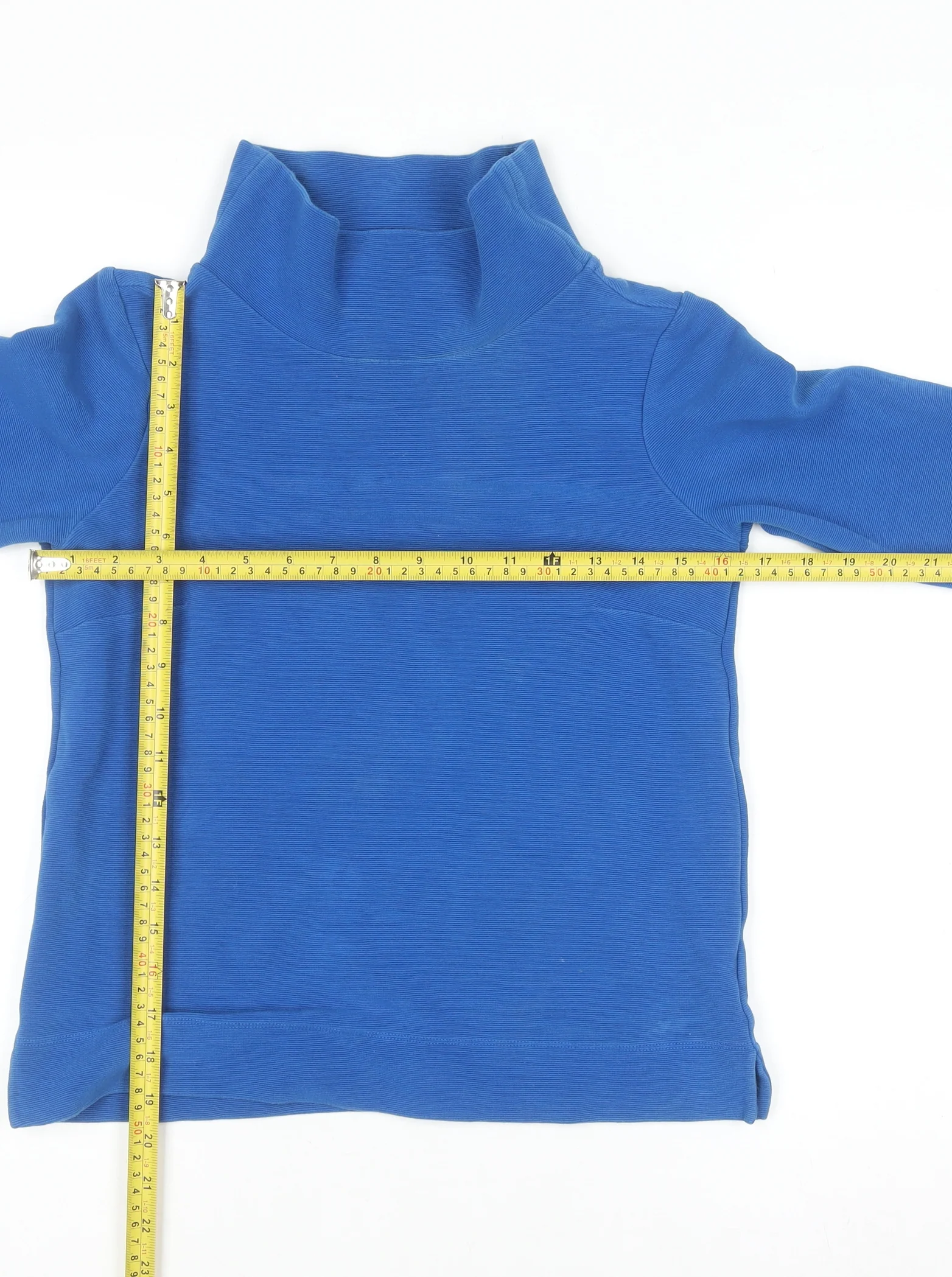 Hobbs Women’s Blue Roll Neck Cotton Pullover Jumper XS - Image 2