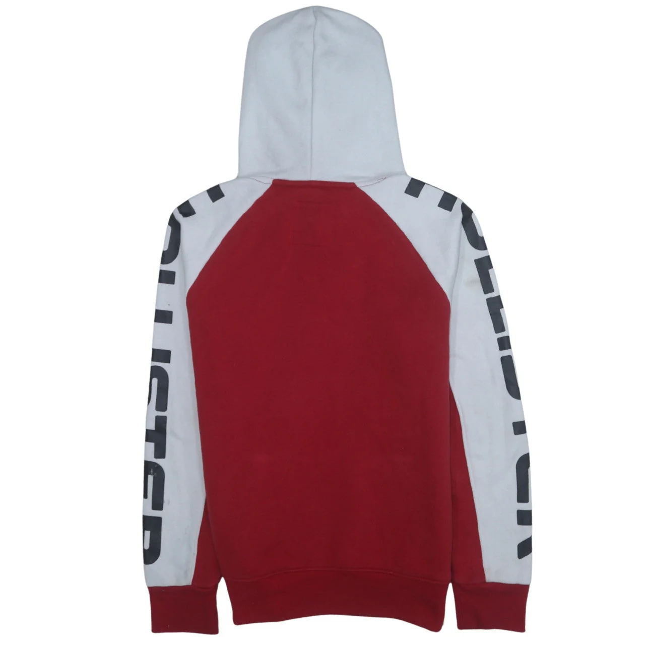 Hollister Men Red White Logo Pullover Hoodie XS Regular Fit - Image 3