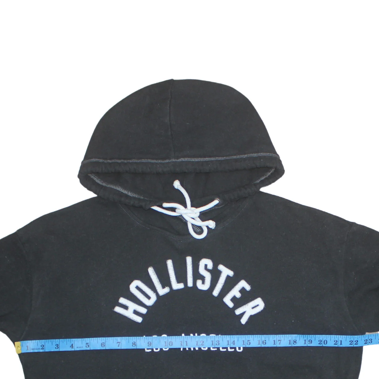 Hollister Men’s Black Pullover Hoodie L Hooded Sweatshirt Los Angeles Logo - Image 3