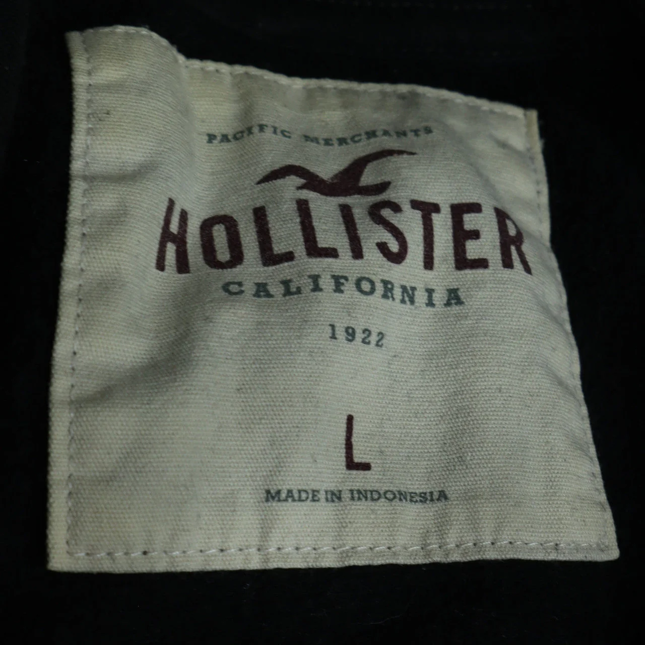 Hollister Men’s Black Pullover Hoodie L Hooded Sweatshirt Los Angeles Logo - Image 6
