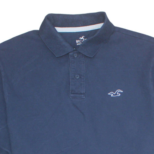 Hollister Men’s Blue 2XL Slim Fit Stretch Polo Shirt - Image 8