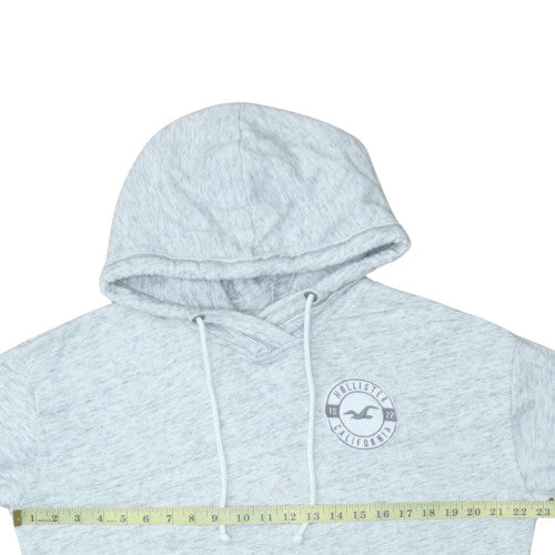 Hollister Men’s Grey XL Pullover Hoodie with Logo Print - Image 3