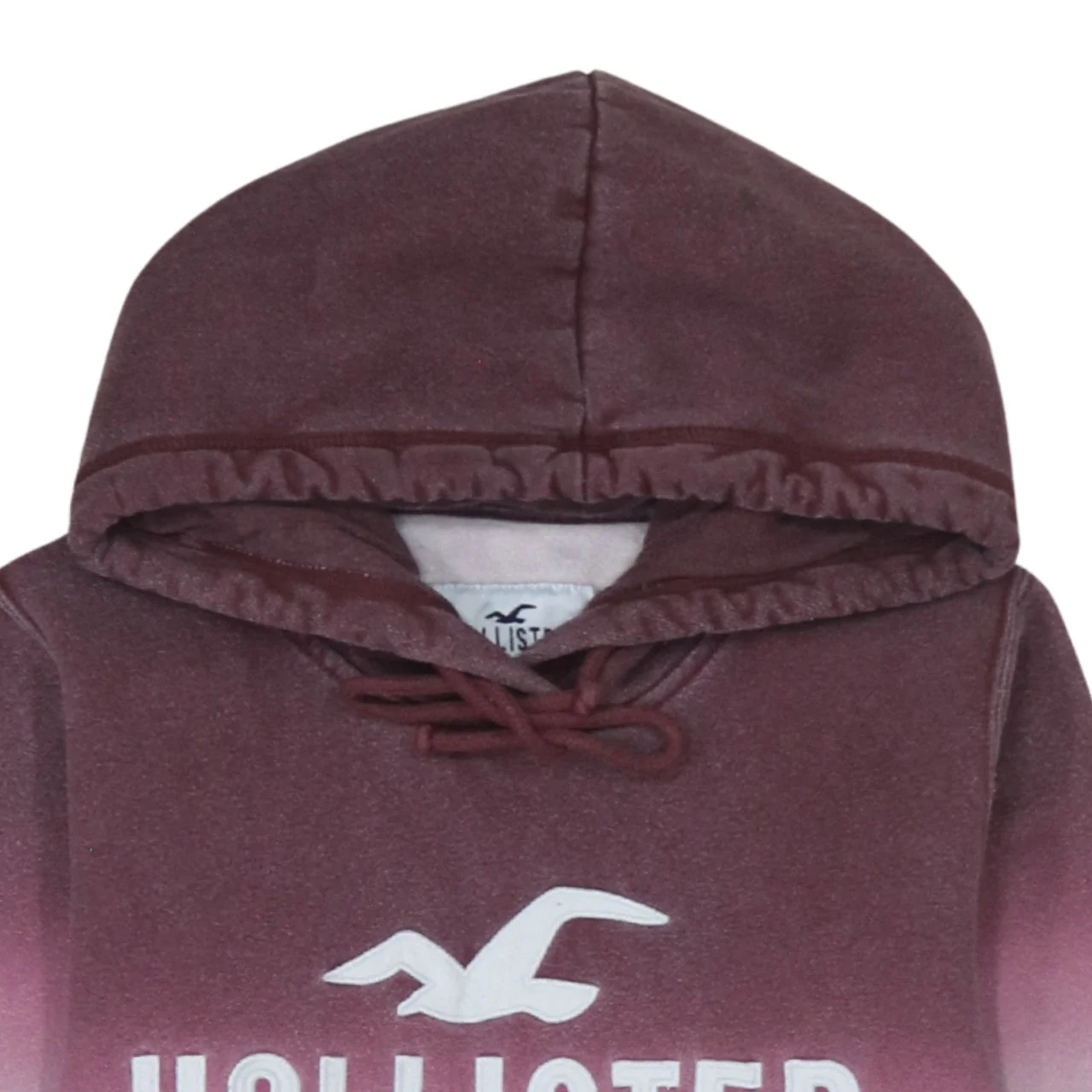 Hollister Men’s Multicoloured Pullover Hoodie Medium Fleece Logo - Image 7
