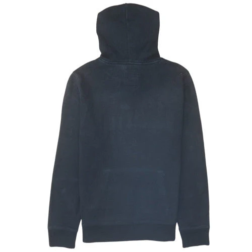 Hollister Mens Black Pullover Hoodie Medium Logo Embroidered Fleece - Image 4