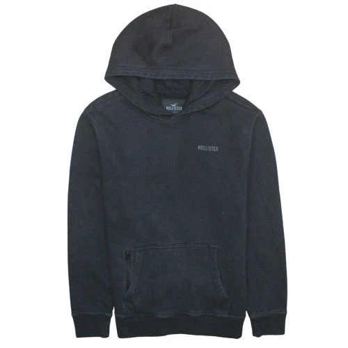 Hollister Men's Black XS Relaxed Fit Pullover Hoodie