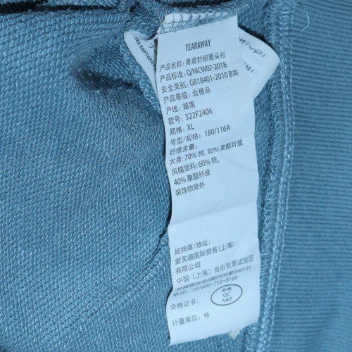 Hollister Mens Blue Pullover Hoodie XL Classic Fleece Sweatshirt - Image 5
