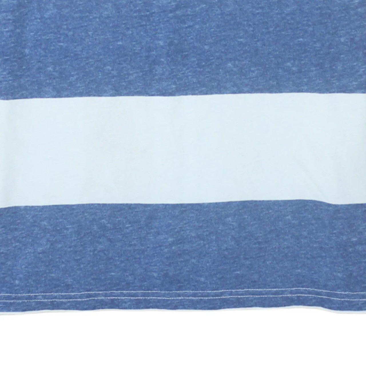 Hollister Men's Blue & White Striped Crew Neck T-Shirt XS - Image 7