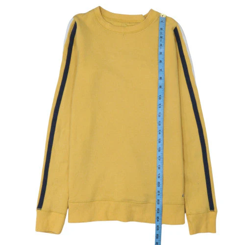 Hollister Men's Yellow Crew Neck Pullover Sweatshirt XS - Image 3