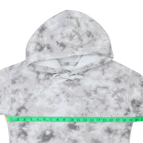 Hollister Unisex Grey XS Tie Dye Pullover Hoodie - Image 2