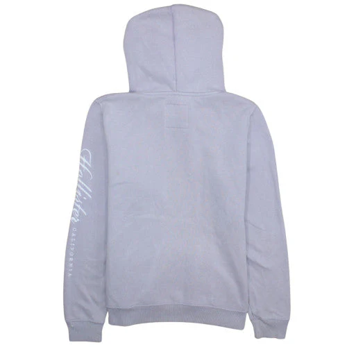 Hollister Unisex Purple Pullover Hoodie Fleece L Logo Classic Style - Image 4